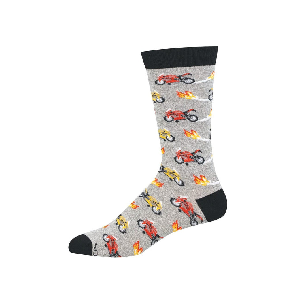 Speed Demon Bamboo Crew Socks - Mens Socksmith Apparel & Accessories - Socks - Adult - Mens