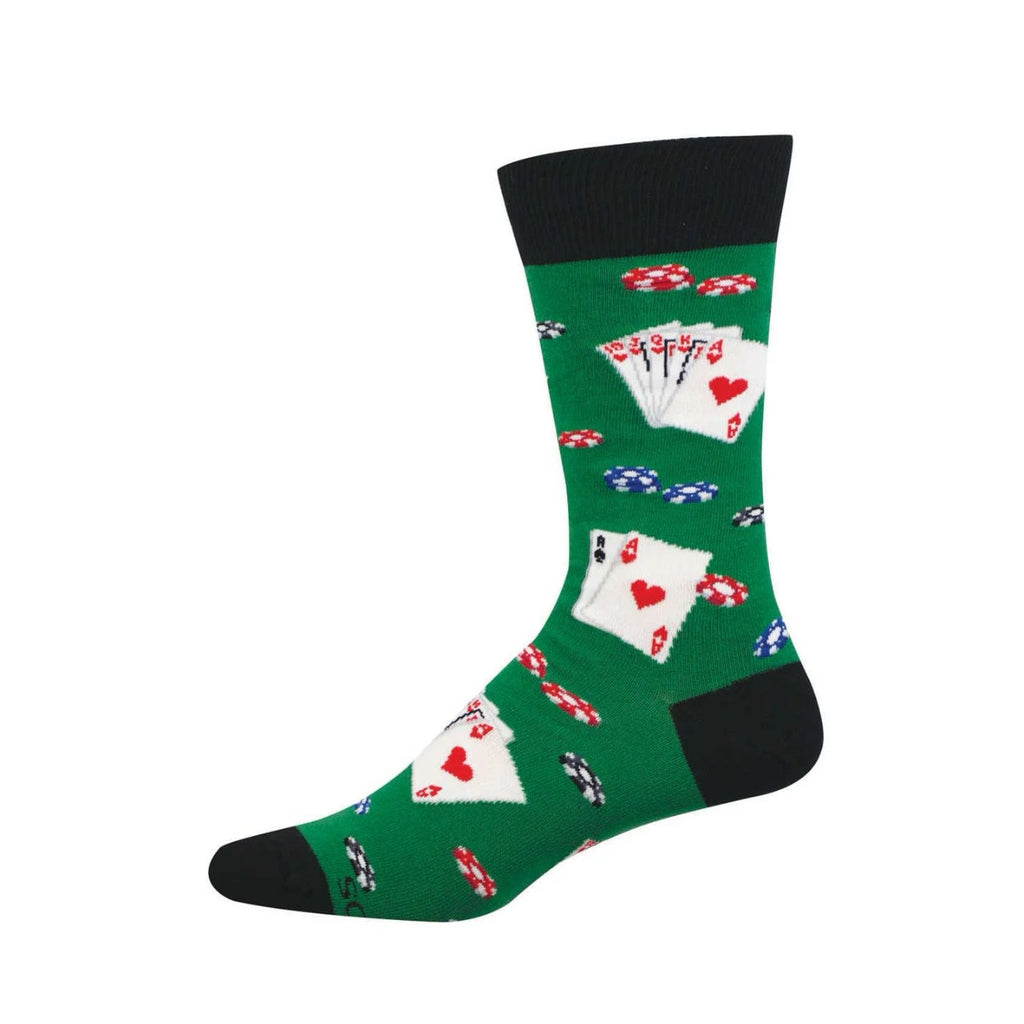 The Nuts Poker Socks Crew Socks - Mens Socksmith Apparel & Accessories - Socks - Adult - Mens