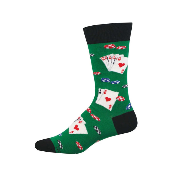 The Nuts Poker Socks Crew Socks - Mens Socksmith Apparel & Accessories - Socks - Adult - Mens