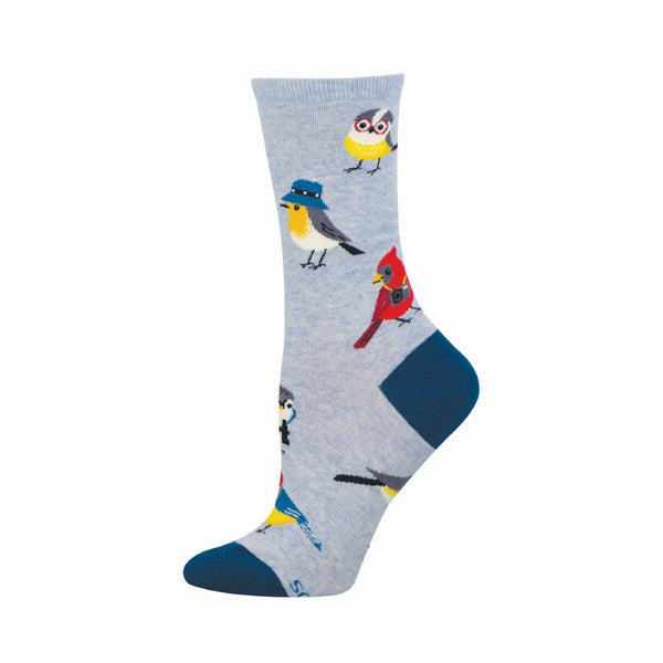 Bird Is The Nerd Crew Socks - Womens Socksmith Apparel & Accessories - Socks - Adult - Womens