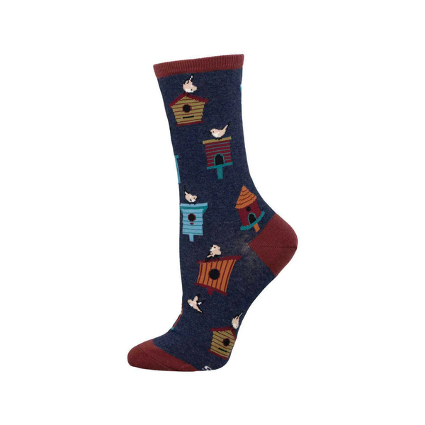 Birdhouses Crew Socks - Womens Socksmith Apparel & Accessories - Socks - Adult - Womens