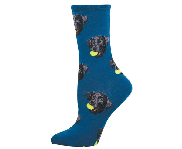 Black Lab Crew Socks - Womens Socksmith Apparel & Accessories - Socks - Adult - Womens