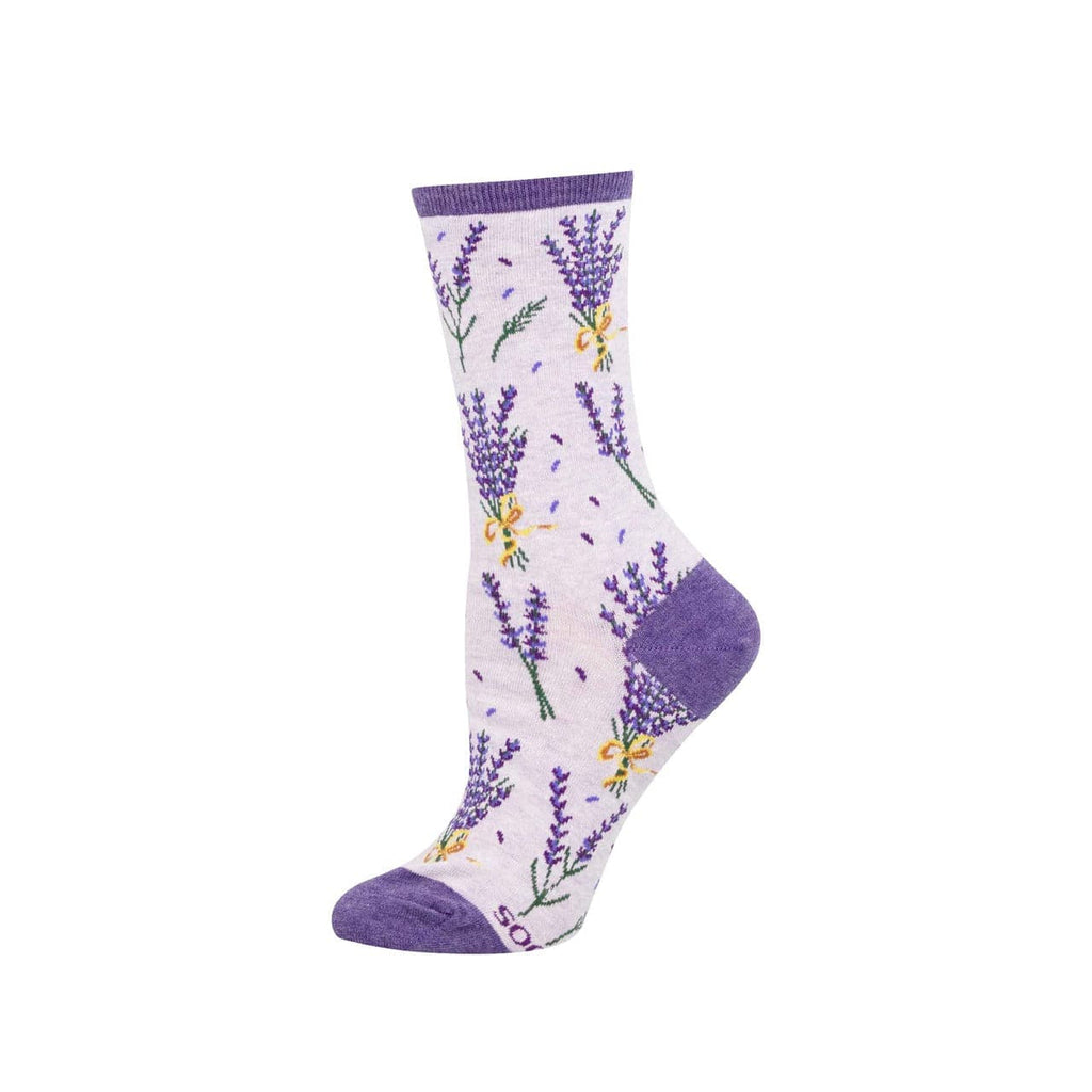 Bunches of Lavender Crew Socks - Womens Socksmith Apparel & Accessories - Socks - Adult - Womens