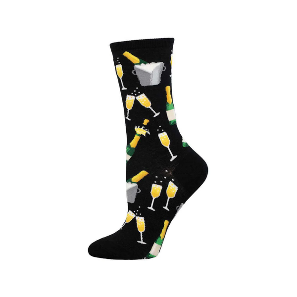 Champagne Toast Crew Socks - Womens Socksmith Apparel & Accessories - Socks - Adult - Womens