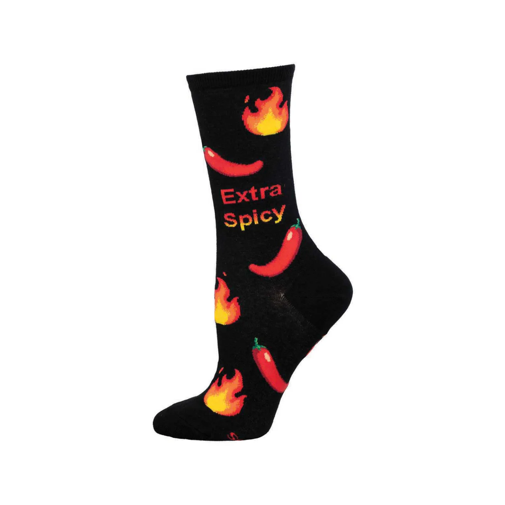 Extra Spicy Crew Socks - Womens Socksmith Apparel & Accessories - Socks - Adult - Womens