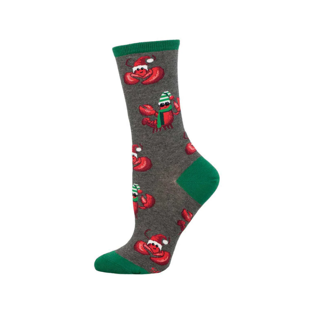 Festive Lobsters Crew Socks - Womens Socksmith Apparel & Accessories - Socks - Adult - Womens