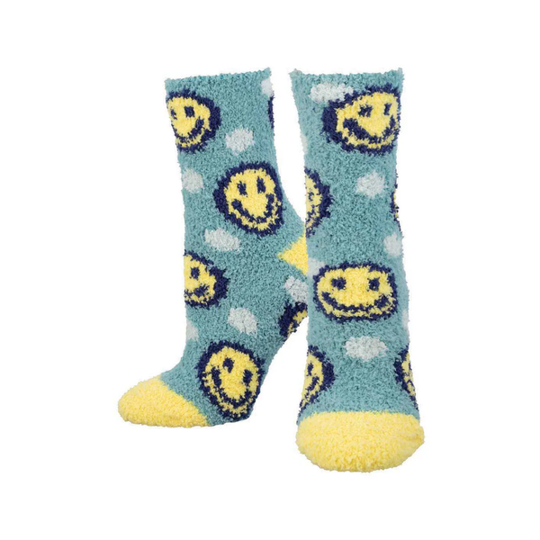 Happy Face Warm And Cozy Socks - Womens Socksmith Apparel & Accessories - Socks - Adult - Womens