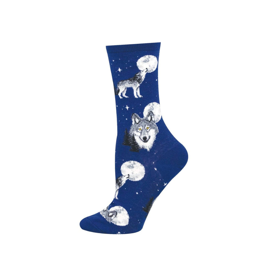 Howl at the Moon Crew Socks - Womens Socksmith Apparel & Accessories - Socks - Adult - Womens
