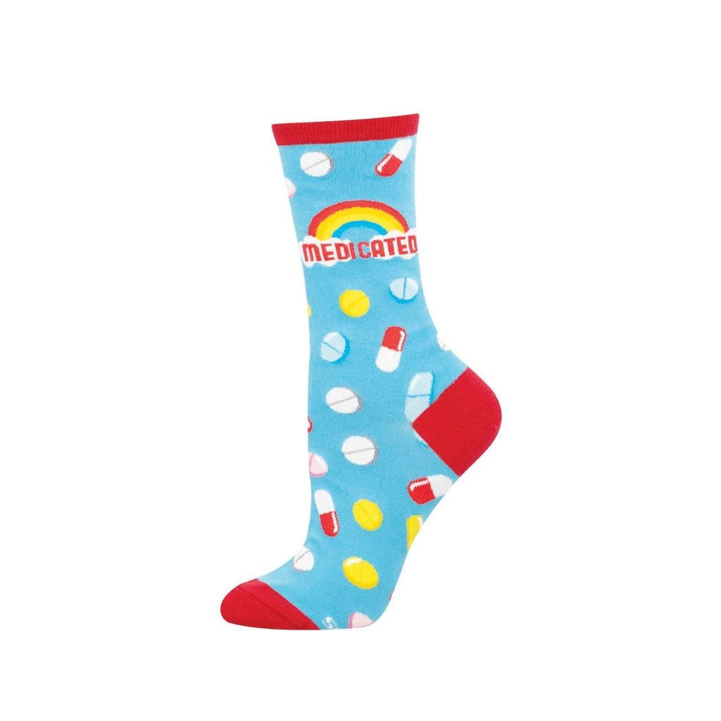 Medicated Crew Socks - Womens Socksmith Apparel & Accessories - Socks - Adult - Womens