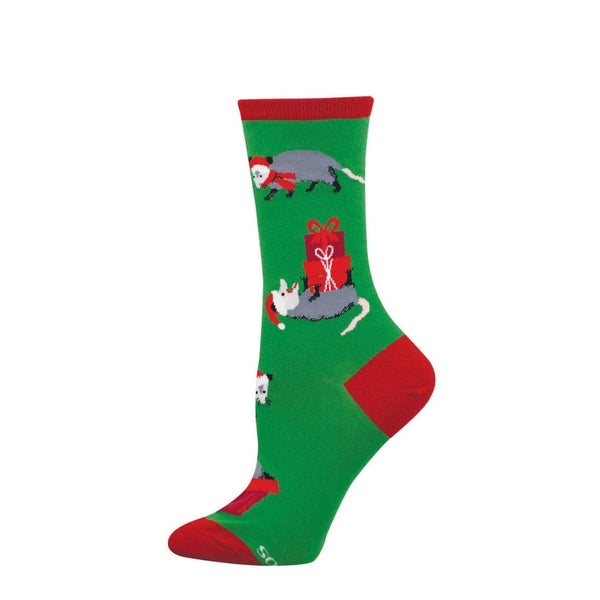 Possum Presents Crew Socks - Womens Socksmith Apparel & Accessories - Socks - Adult - Womens