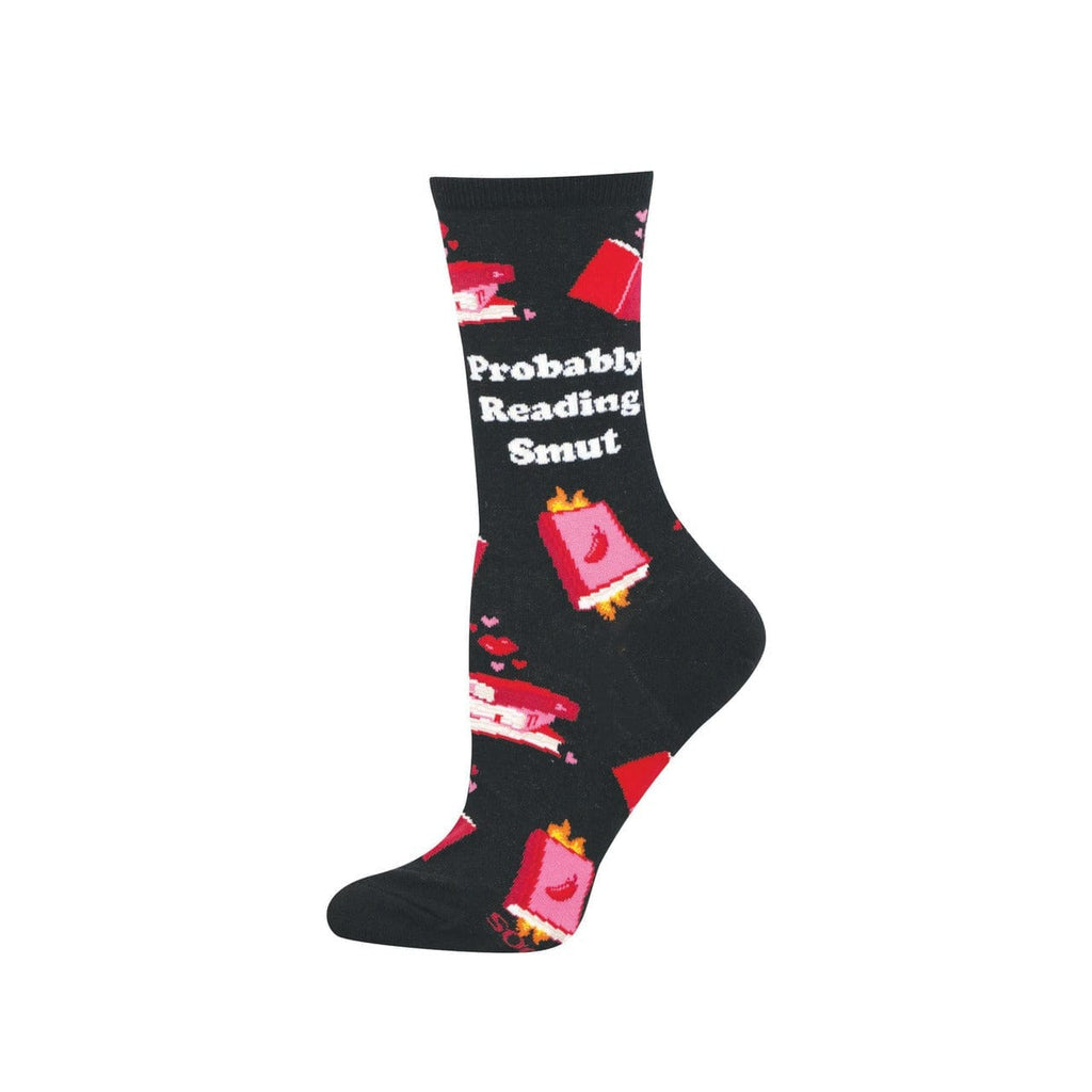 Probably Reading Smut Crew Socks - Womens Socksmith Apparel & Accessories - Socks - Adult - Womens