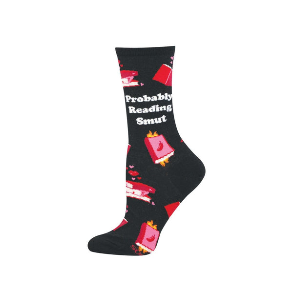 Probably Reading Smut Crew Socks - Womens Socksmith Apparel & Accessories - Socks - Adult - Womens