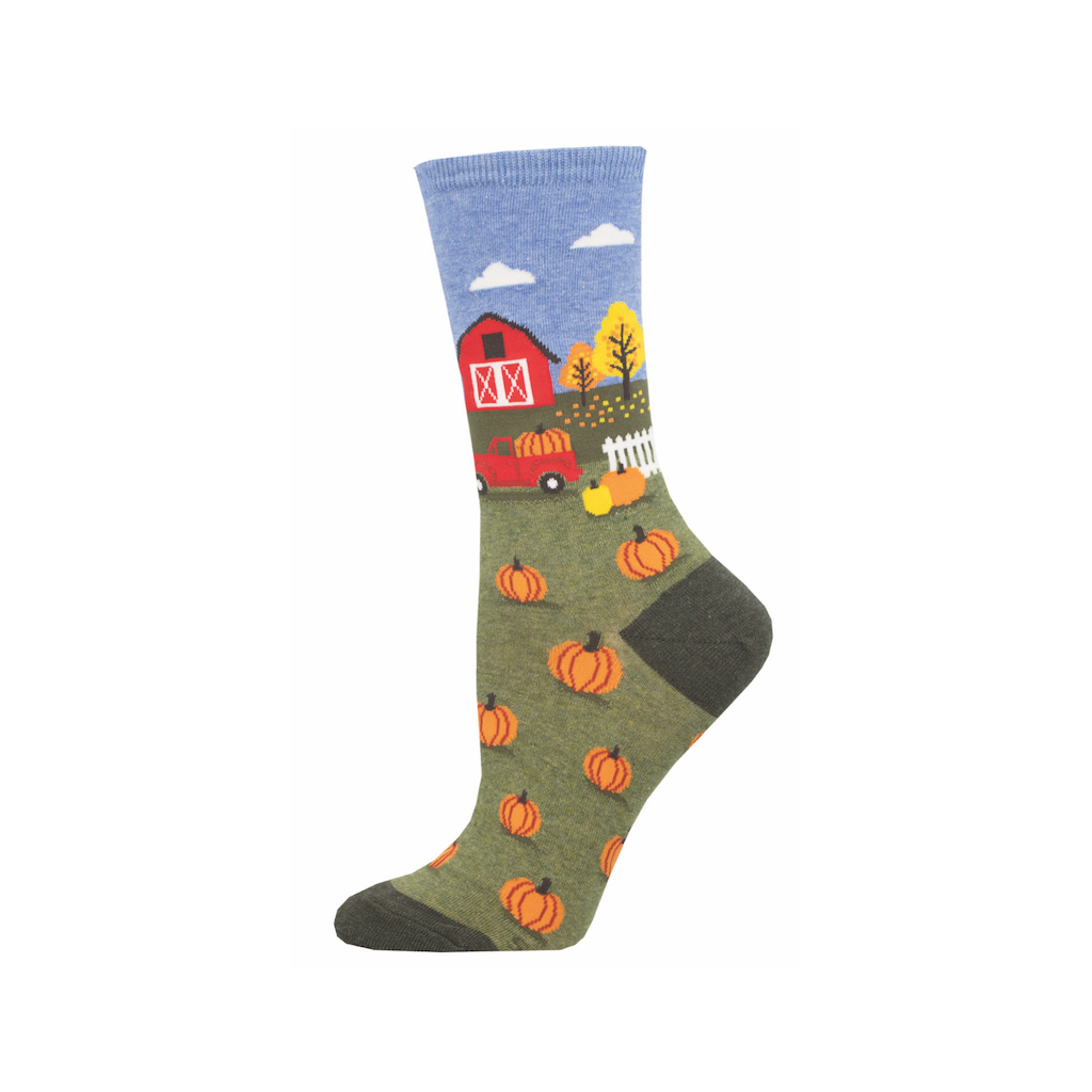 Pumpkin Patch Women's Socks  Fall Crew Socks for Her - Cute But