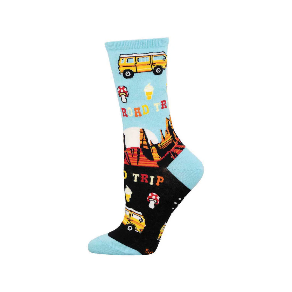 Road Trip Crew Socks - Womens Socksmith Apparel & Accessories - Socks - Adult - Womens