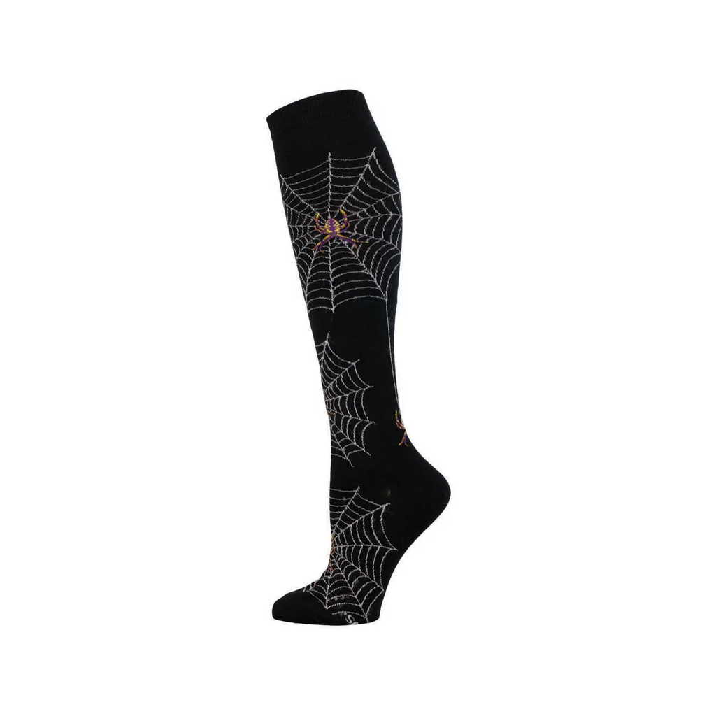 Spider Webs Knee High Socks - Womens Socksmith Apparel & Accessories - Socks - Adult - Womens