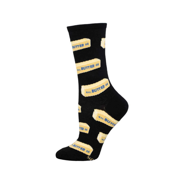 Straight Butter Crew Socks - Womens Socksmith Apparel & Accessories - Socks - Adult - Womens