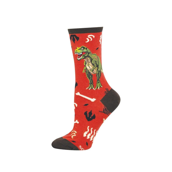 T. Rex Crew Socks - Womens Socksmith Apparel & Accessories - Socks - Adult - Womens