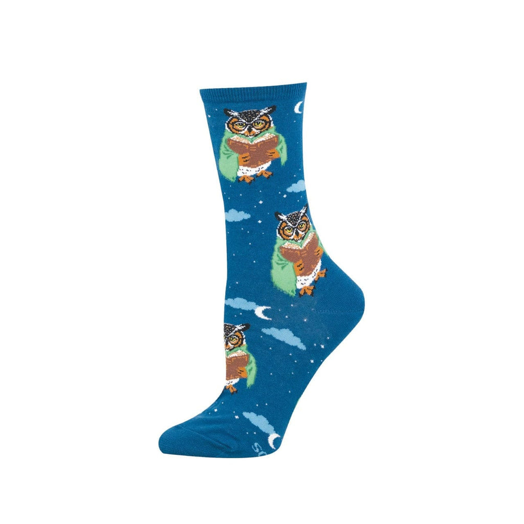 Up Owl Night Crew Socks - Womens Socksmith Apparel & Accessories - Socks - Adult - Womens