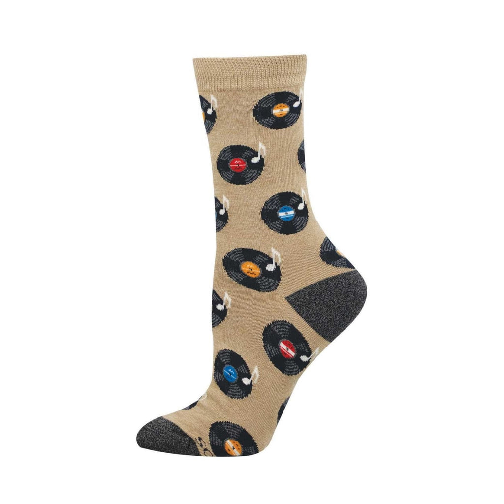 Vinyl Sounds Better Bamboo Crew Socks - Womens Socksmith Apparel & Accessories - Socks - Adult - Womens