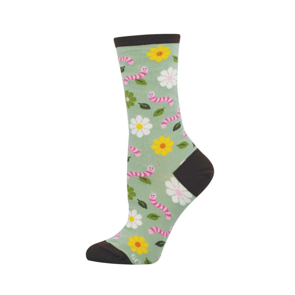 Wiggly Worm Crew Socks - Womens Socksmith Apparel & Accessories - Socks - Adult - Womens