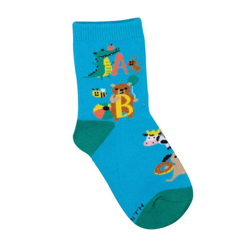 2-4 YRS ABCs Cotton Crew Socks - Kids Socksmith Apparel & Accessories - Socks - Baby & Kids - Kids