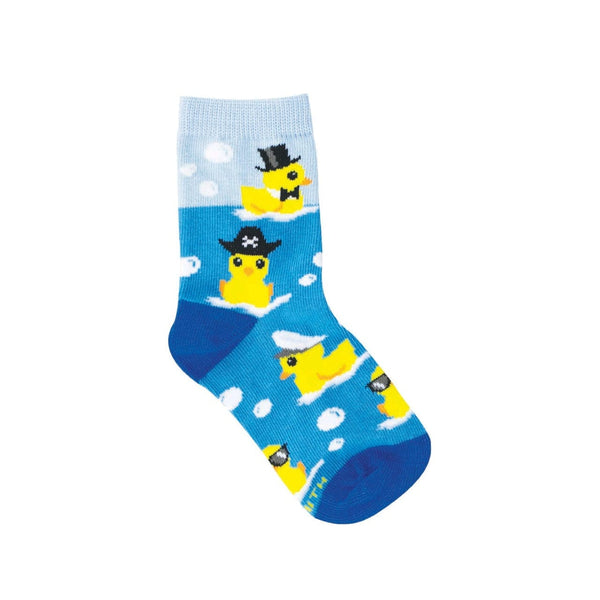 2-4 YRS Ahoy Rubber Ducky Crew Socks - Kids Socksmith Apparel & Accessories - Socks - Baby & Kids - Kids