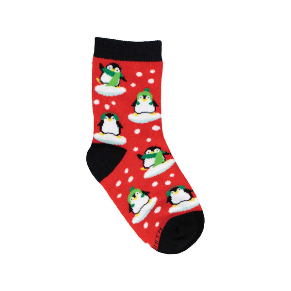 2-4 YRS Fashionable Penguins Crew Socks - Kids Socksmith Apparel & Accessories - Socks - Baby & Kids - Kids