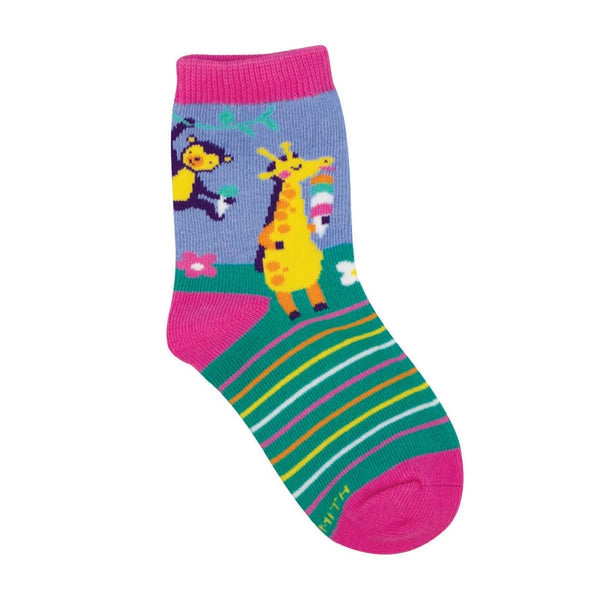 2-4 YRS Ice Cream Animals Crew Socks - Kids Socksmith Apparel & Accessories - Socks - Baby & Kids - Kids