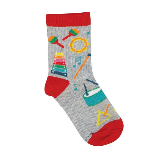 2-4 YRS Music Class Cotton Crew Socks - Kids Socksmith Apparel & Accessories - Socks - Baby & Kids - Kids