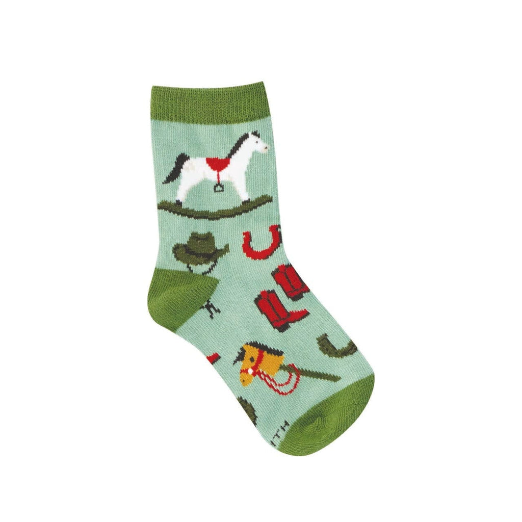 2-4 YRS Pony Up Crew Socks - Kids Socksmith Apparel & Accessories - Socks - Baby & Kids - Kids