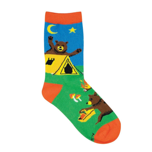 4-7 YRS Beary Tents Crew Socks - Kids Socksmith Apparel & Accessories - Socks - Baby & Kids - Kids