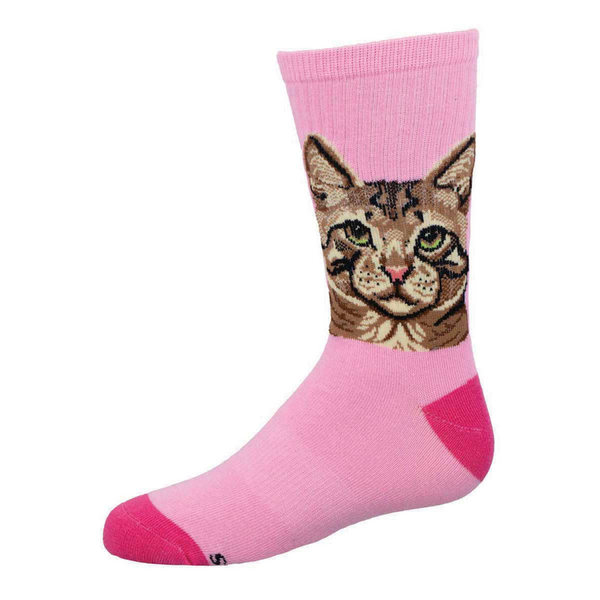 Purrfect Portrait Cat Athletic Crew Socks - Kids Socksmith Apparel & Accessories - Socks - Baby & Kids - Kids
