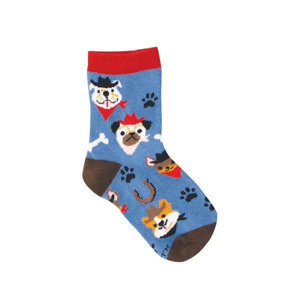 Saddle Up Pups Crew Socks - Kids Socksmith Apparel & Accessories - Socks - Baby & Kids - Kids