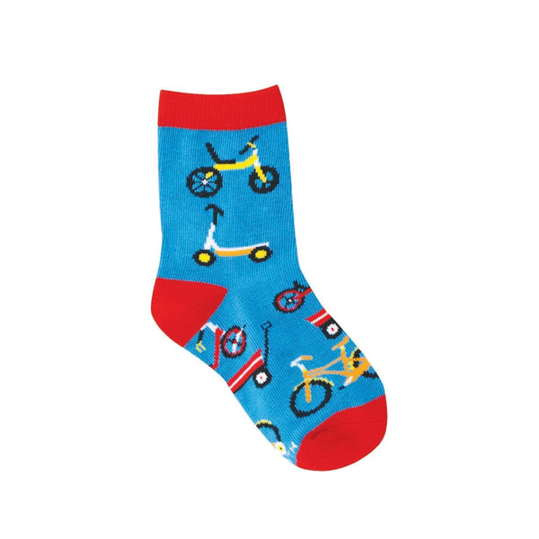 Wheelie Fun Crew Socks - Kids Socksmith Apparel & Accessories - Socks - Baby & Kids - Kids