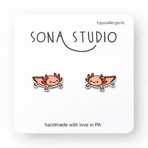 Axolotl Earrings Sona Studio Jewelry - Earrings