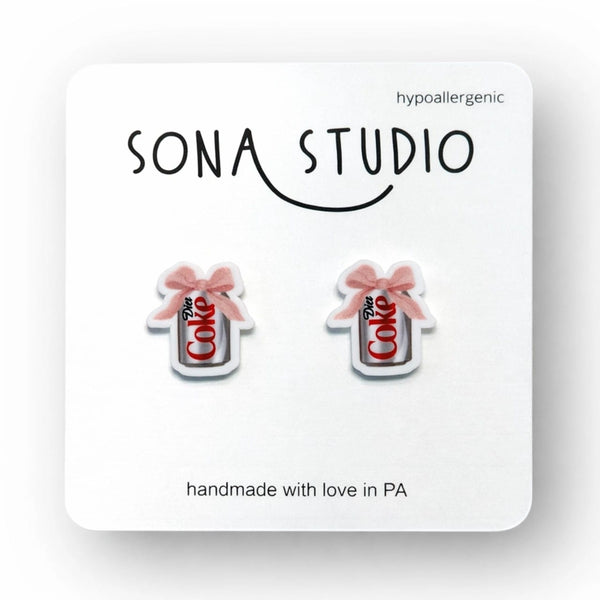 Diet Soda Earrings Sona Studio Jewelry - Earrings