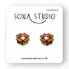 Kitty Box Earrings Sona Studio Jewelry - Earrings