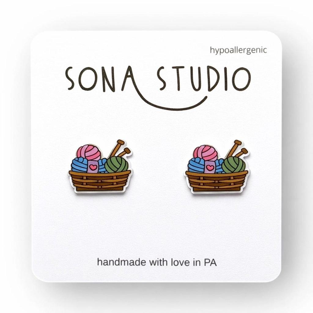 Knit With Love Earrings Sona Studio Jewelry - Earrings