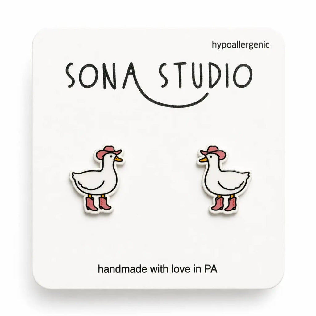 Let's Go Goose Earrings Sona Studio Jewelry - Earrings