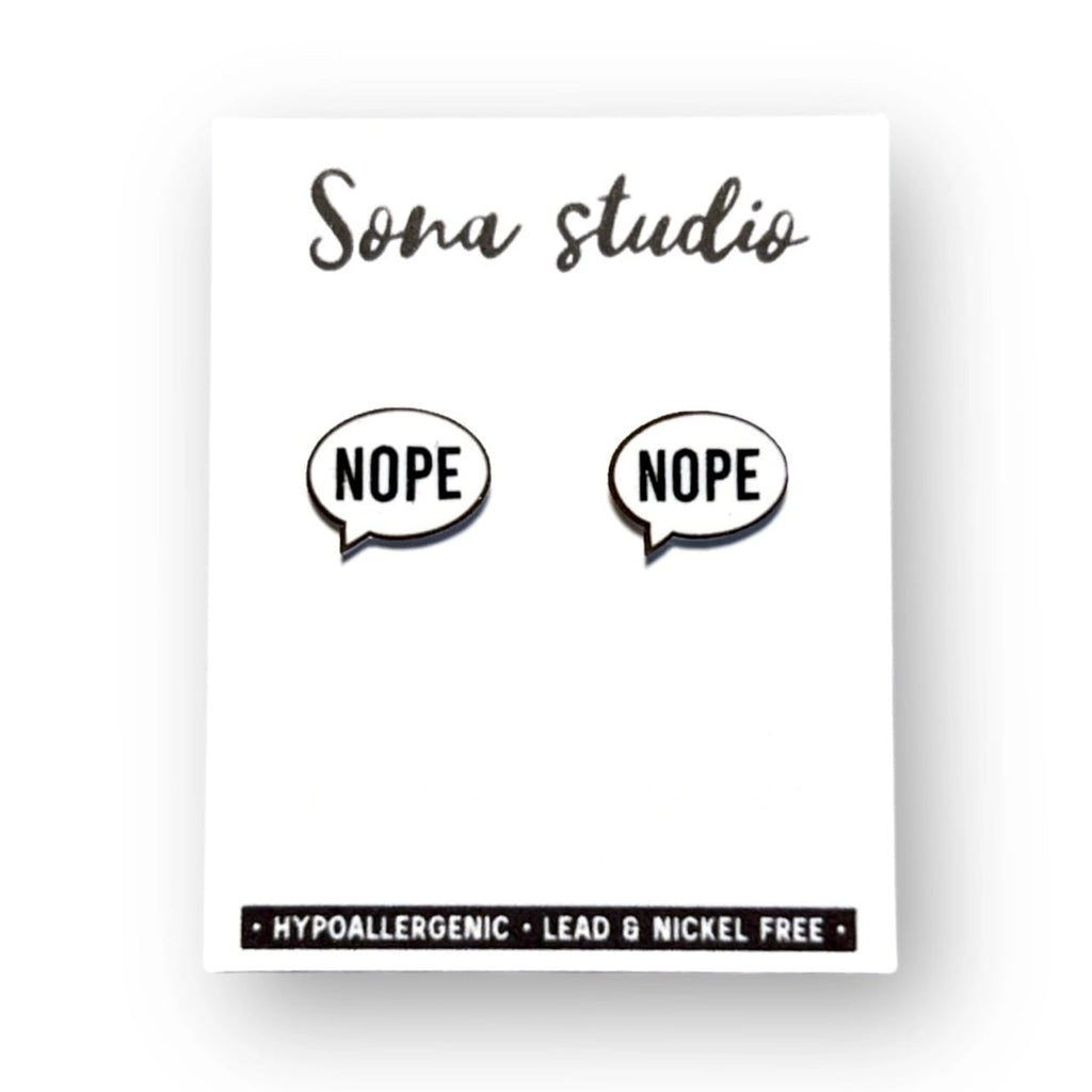 Nope Earrings Sona Studio Jewelry - Earrings