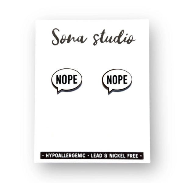 Nope Earrings Sona Studio Jewelry - Earrings
