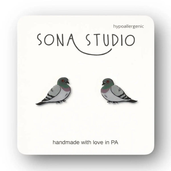 Pigeon Earrings Sona Studio Jewelry - Earrings