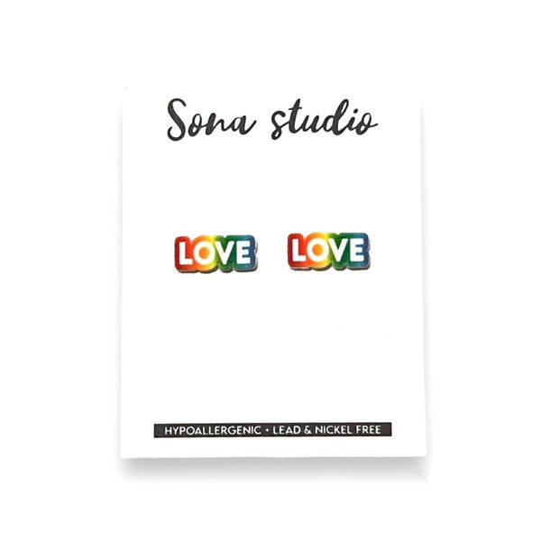 Pride Love Earrings Sona Studio Jewelry - Earrings
