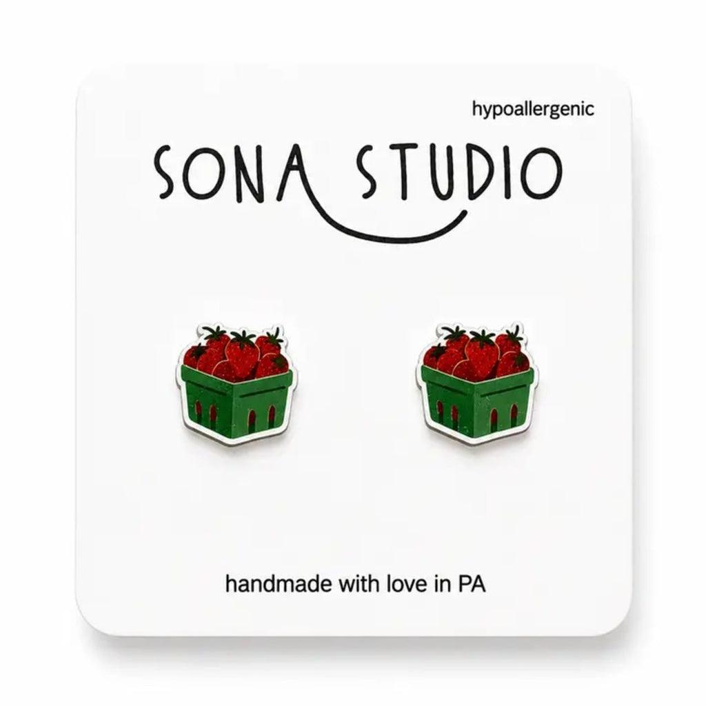 Strawberries Earrings Sona Studio Jewelry - Earrings