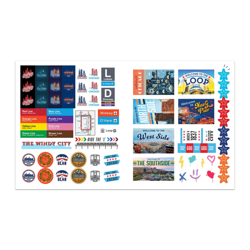 500 Stickers Chicago Book Sourcebooks Books