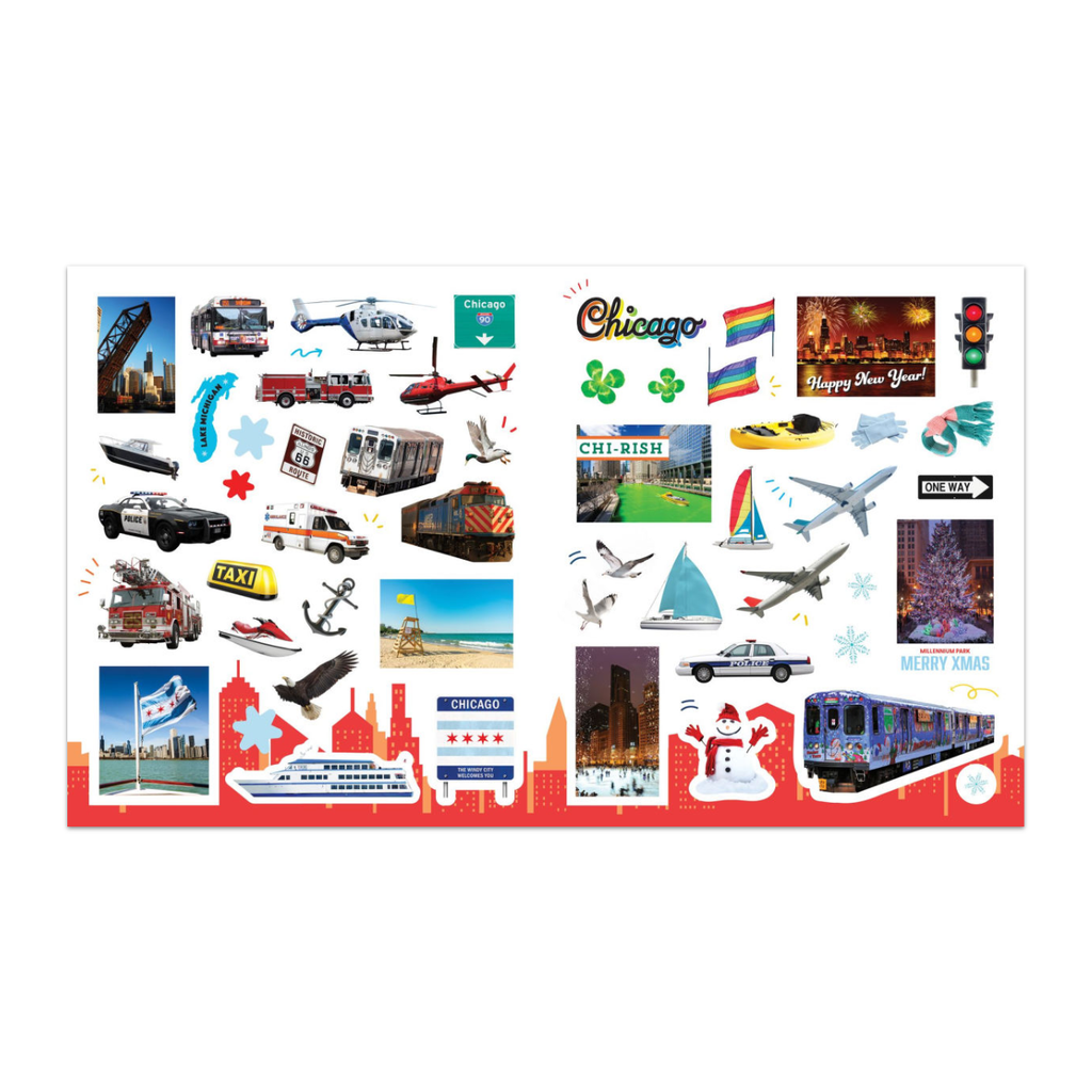 500 Stickers Chicago Book Sourcebooks Books