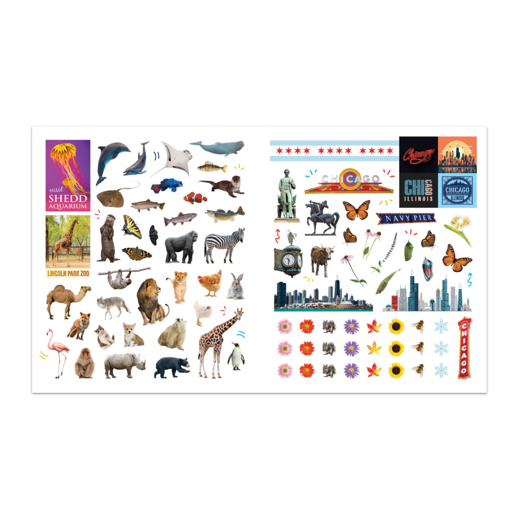 500 Stickers Chicago Book Sourcebooks Books