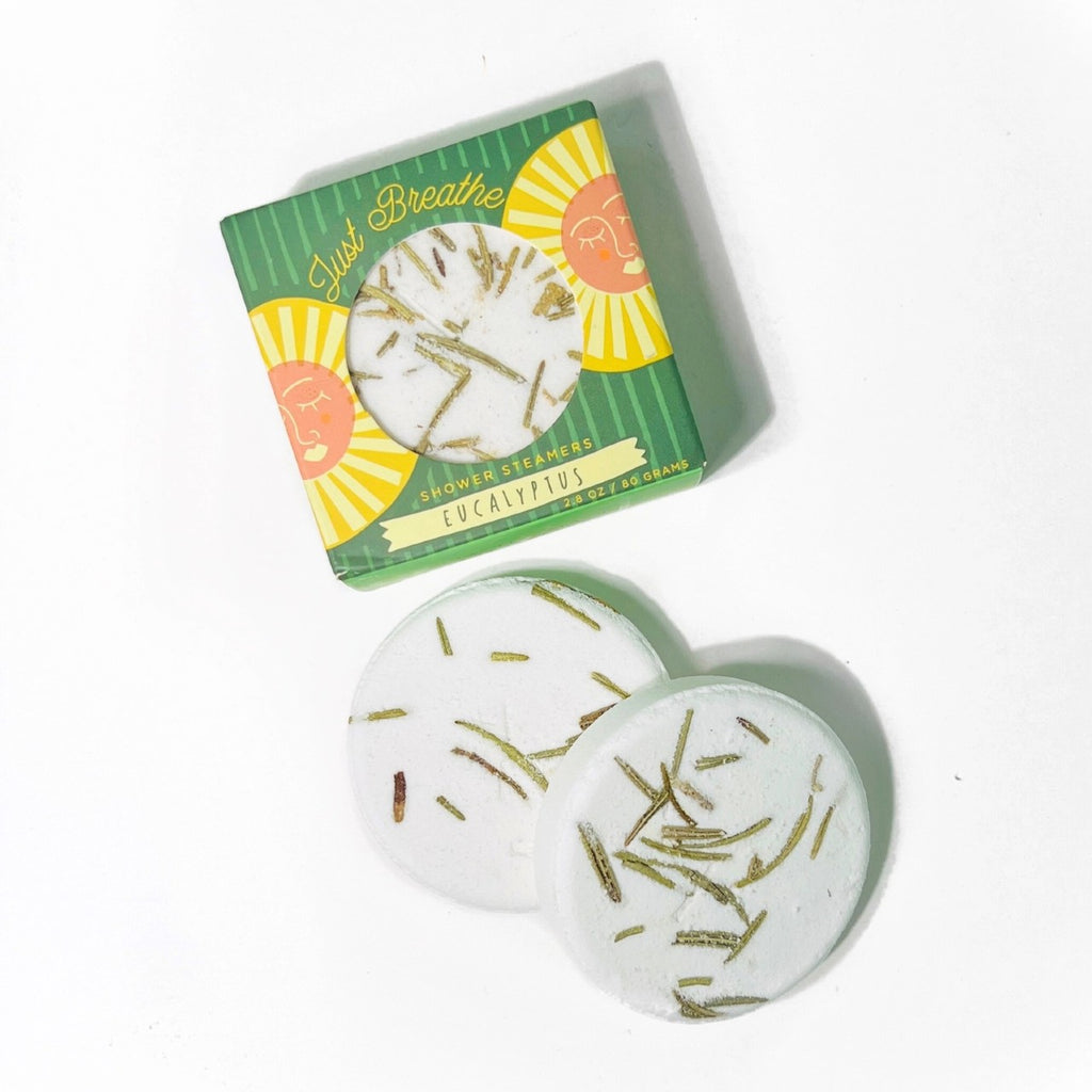 Just Breathe Eucalyptus Shower Steamer Set Sow The Magic Home - Bath & Body - Bath Fizzers & Salts