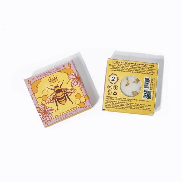 The Empress Bee Golden Honey Shower Steamer Set Sow The Magic Home - Bath & Body - Bath Fizzers & Salts