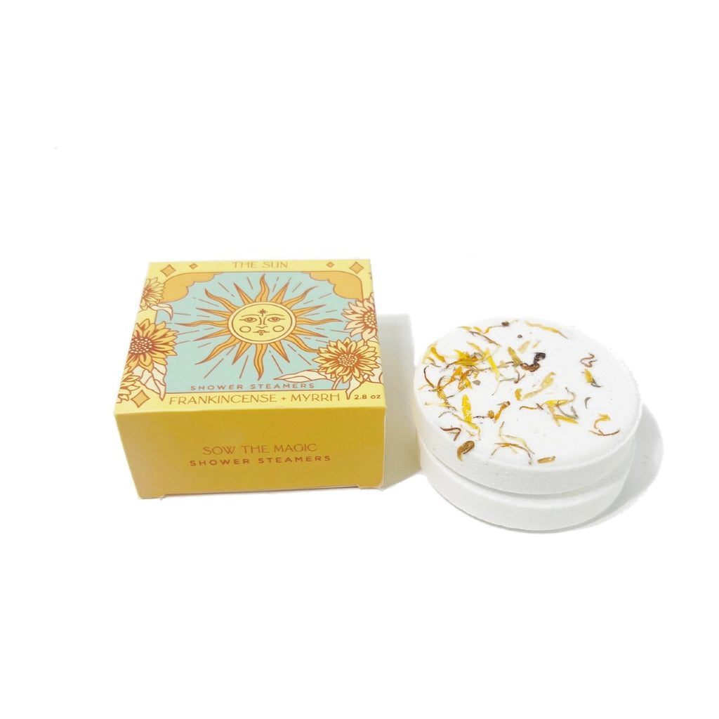The Sun Frankincense Shower Steamer Set Sow The Magic Home - Bath & Body - Bath Fizzers & Salts
